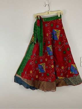 Reversible Maxi Wrap Skirt